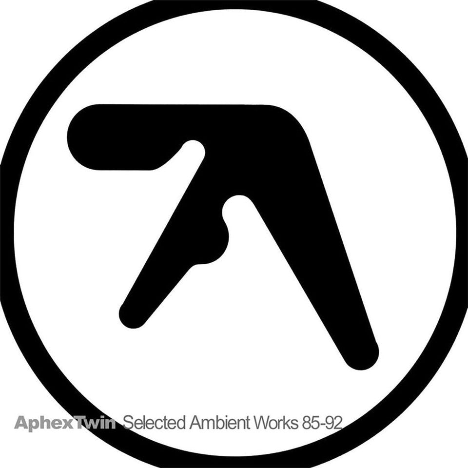 Album cover with a black and white logo and text on a white background