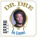 Double vinyl edition of The Chronic by Dr. Dre featuring the legendary, Zig-Zag inspired portrait cover artwork of Dre framed in white.