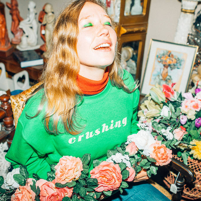Official CD digipak edition of Crushing by Julia Jacklin featuring the iconic close up portrait cover art of Julia resting her head.