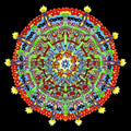 10th Anniversary CD tri-fold digipak edition of Hissing Fauna, Are You The Destroyer? by Of Montreal featuring colourful psychedelic artwork.