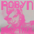 Album cover with 'Robyn' and 'Foxy Talk' text in pink on a light background