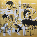 Vinyl album cover for Freshcoast Gettin’ Rowdy by Speech Defect featuring bold, gritty artwork that reflects early underground hip hop culture and crew-driven energy.